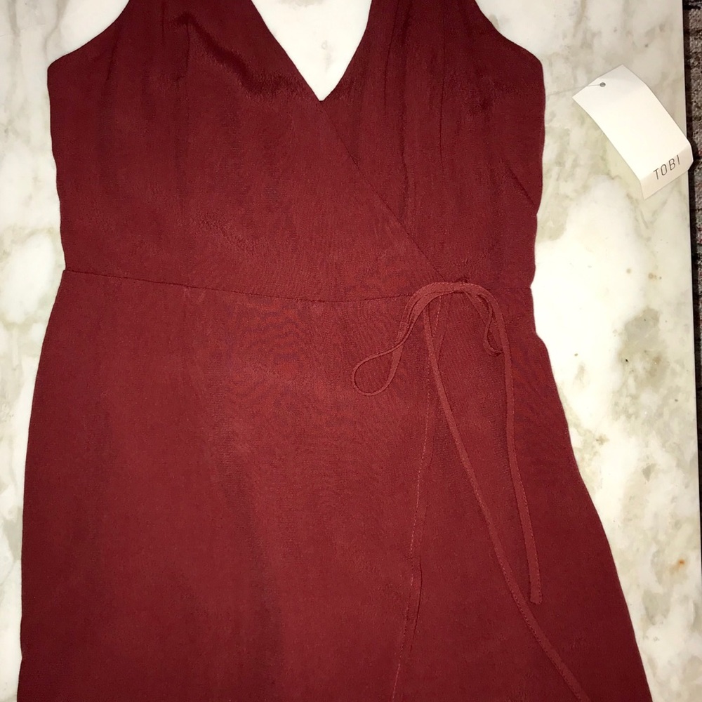 Short red Tobi romper